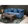 Venture Design Valleta Sofa 3:n Istuttava Sininen