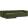 Kave Home Blok Dark Green Soffa 330cm 4-sits