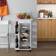 Versa Kitchen Metal Pinewood Trolley Table