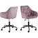 BRIXX LIVING Brooke Dusty Rose/Matt Black Kontorsstol 88.5cm