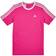 Adidas Junior Girl's Striped T-shirt - Pink