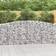 vidaXL Arched Gabion Baskets 8 Galvanised Iron Silver