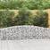 vidaXL Cesti Gabbioni Ad Arco 7 pz 400x30x60/80 cm Ferro Zincato