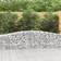 vidaXL Buede gabionkurve 9 stk. 400x50x60/80 galvaniseret jern