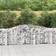 vidaXL Cesti Gabbioni Ad Arco 9 pz 400x30x80/100 cm Ferro Zincato - Argento