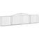 vidaXL Cesti Gabbioni Ad Arco 9 pz 400x30x80/100 cm Ferro Zincato - Argento