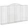 vidaXL Cesti Gabbioni Ad Arco 9 pz 300x30x160/180 cm Ferro Zincato Arredo Giardino