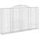 vidaXL Cesti Gabbioni Ad Arco 11 pz 300x30x160/180 cm Ferro Zincato Arredo Giardino