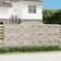 vidaXL Gabionkurver Buede 400 x 30 x 180/200 cm 2 stk