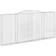 vidaXL Gabionkurver Buede 400 x 30 x 180/200 cm 2 stk