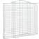 vidaXL Cesti Gabbioni Ad Arco 5 Pz 200x30x180/200 cm Ferro Zincato