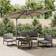 vidaXL Double Top Cantilever Umbrella Taupe Garden Parasol Sunshade