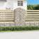 vidaXL Cesto Gabbione Ad Arco 100x50x200/220 cm Ferro Zincato - Argento