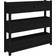 vidaXL Plantekasse 112 x 25 x 104,5 cm Massivt Fyrretræ Sort Plantekasse