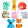 Munchkin bath toy scoop with, wild animal bath toy squirts, 9m 8pcs