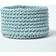 Homescapes Blue Cotton Knitted Round Basket