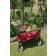 MonsterShop Carrello Per Giardinaggio Pieghevole Rosso