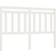 vidaXL Bed White Solid Wood Pine Headboard