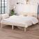 vidaXL Frame Solid Wood Pine Double Brown
