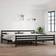 vidaXL black, 200 Solid Wood Bed Frame