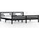 vidaXL black, 200 Solid Wood Bed Frame