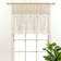 Lush Decor Boho Macrame Textured Valance/Kitchen