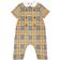 Burberry Checked Cotton-Blend Onesie - Kids