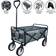 MonsterShop Carrello Per Giardinaggio Pieghevole Grigio