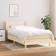 vidaXL Box Spring with Mattress Cream Frame Bed