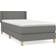 vidaXL Dark grey, Box Spring Bed Mattress Bed