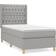 vidaXL light grey, 100 design Box Spring Bed