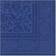 Papstar Serviettes "ROYAL Collection" pliage 1/4 40 cm x 40 cm bleu foncé "Ornaments"