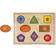 Melissa & Doug Deluxe Jumbo Knob Wooden Puzzle Geometric Shapes 8 Pieces