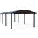 Palram Canopia Arcadia 3.6 Double Metal Carport Canopy (Building Area )