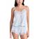 Eberjey Mariana Romper - Ice Blue