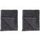 Blomus Frino Guest Towels Set of 2 30x50 cm Gæstehåndklæde Grå, Sort