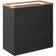 vidaXL Plantekasse Polyrattan Sort 80 x 40 x 80 cm Krukke