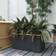 vidaXL Plantekasse 80x40x40 polyrattan sort Krukke