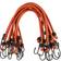 Stalwart Bungee Cords 10-Pack Rubber 18-Inch Cordage with Heavy-Duty Vinyl-Coated Hooks