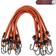 Stalwart Bungee Cords 10-Pack Rubber 18-Inch Cordage with Heavy-Duty Vinyl-Coated Hooks