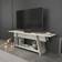 Decorotika Lanca White Marble Effect TV Bench 120x30cm