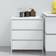 vidaXL White Engineered Wood White Sideboard