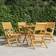 vidaXL Folding Garden Chairs 4 Garden Dining Chair
