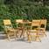 vidaXL Folding Garden Chairs 4 Garden Dining Chair