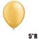 Qualatex 5" Metallic Gold Balloons 100ct