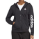 Adidas Essentials Linear Full-Zip French Terry Hoodie - Black