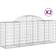 vidaXL Buede Gabionkurve 2 Stk 200 x 50 x 80 cm