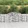 vidaXL Gabionkurver Buede 4 Stk 300 x 30 x 80/100 cm