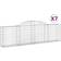 vidaXL Buede Gabionkurve 7 Stk 300 x 30 x 80 cm
