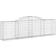 vidaXL Cesti Gabbioni Ad Arco 7 Pz 300x30x80/100 cm Ferro Zincato Arredo Giardino